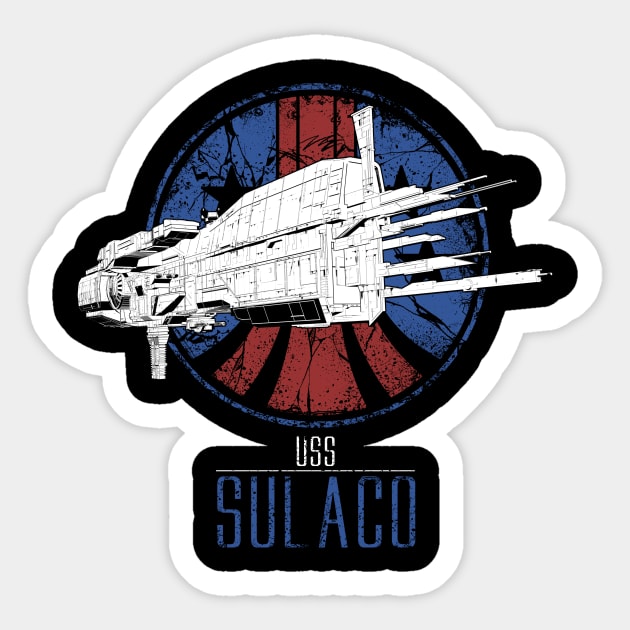 USS SULACO Sticker by SimonBreeze